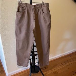 Woman’s linen-like jeans by Talbots